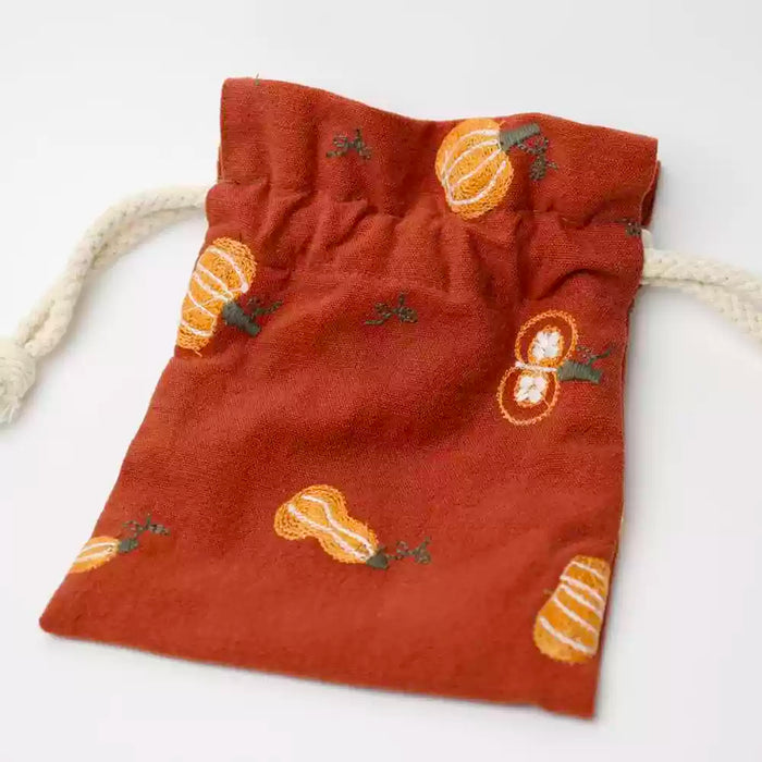 TIME AND PLACE Drawstring Bag - Red Pumpkin 此时此地束口袋 红南瓜