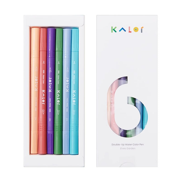 KALOR Double-tip Water Color Pen Elves Garden 绮采双头水彩笔 精灵花园