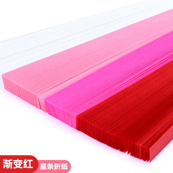Four-color Origami Star Paper 四色星星折纸