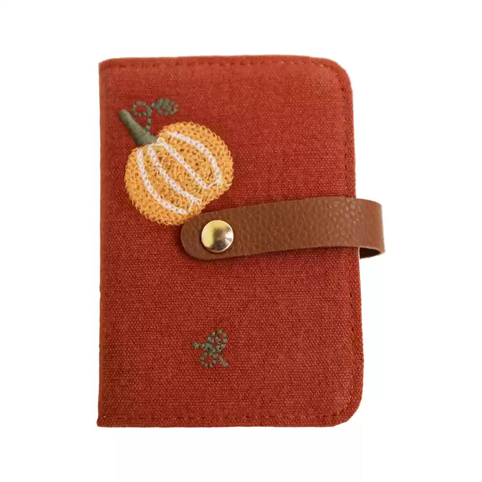 TIME AND PLACE Fabric Multislot Card Holder - Red Pumpkin 此时此地 布艺收纳多卡位卡套 红南瓜