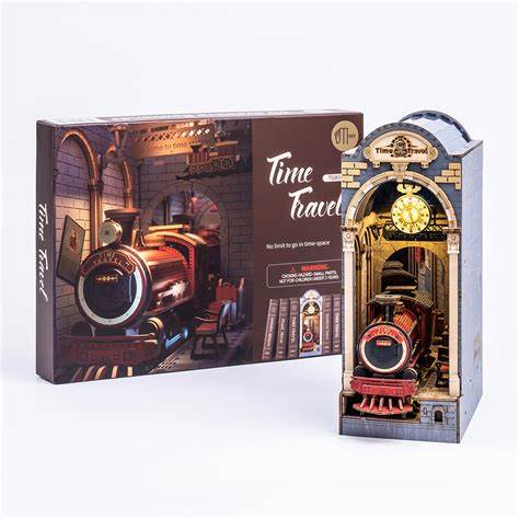 ROLIFE Time Travel Book Nook TGB04 3D Wooden Puzzle 若来DIY手工拼装模型 TGB04 时光站台