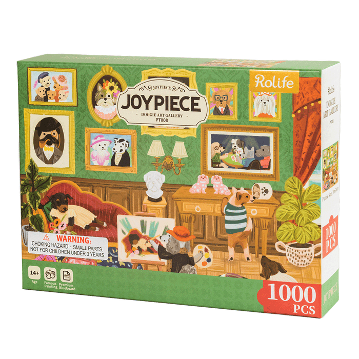 Rolife Doggie Art Gallery 1000 Piece Jigsaw Puzzle PT008 若来拼图 狗狗艺术馆