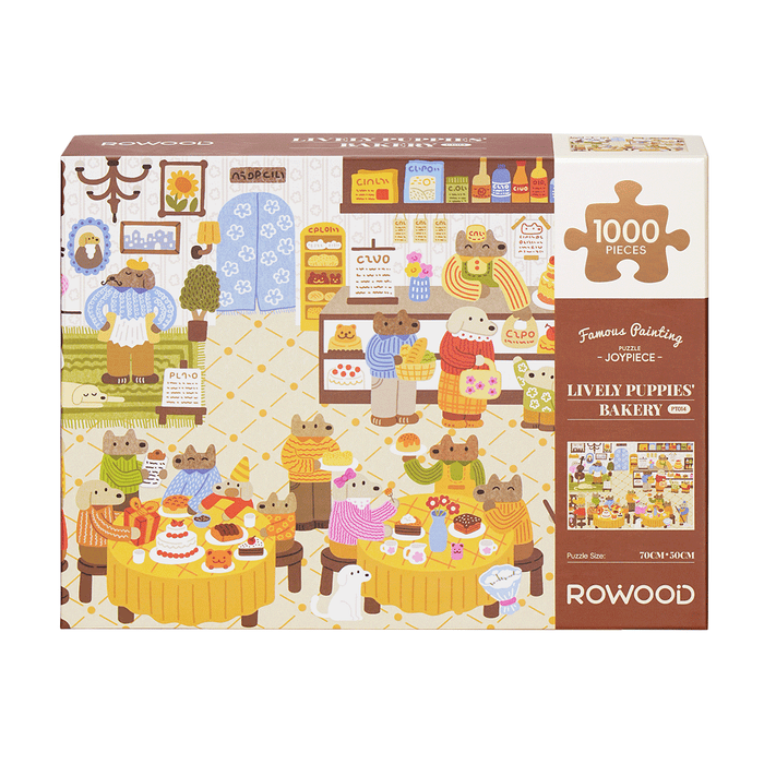 Rowood Lively Puppies’ Bakery 1000 Piece Jigsaw Puzzle PT014 若物拼图 狗狗蛋糕店