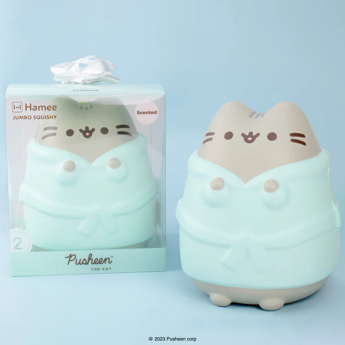 Pusheen SquiSHU Jumbo - Pusheen in Bathrobe 胖吉猫巨型捏捏乐 穿浴袍的猫