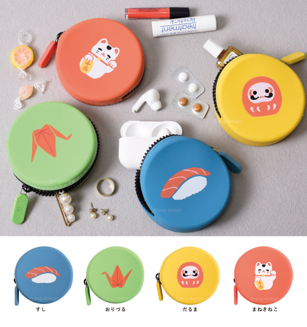 P+G Design Coin Purse - Daruma 零钱包 达摩图案