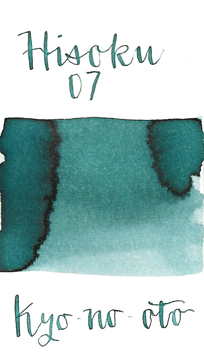 Kyo-no-oto Ink - hisoku - 40ml Bottle 日本TAG文具 京之音墨水40ml瓶装 秘色