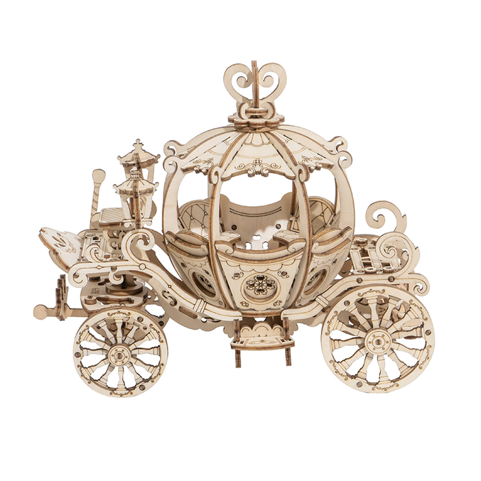ROLIFE Pumpkin Cart TG302 3D Wooden Puzzle 若来DIY手工拼装模型 TG302 南瓜车