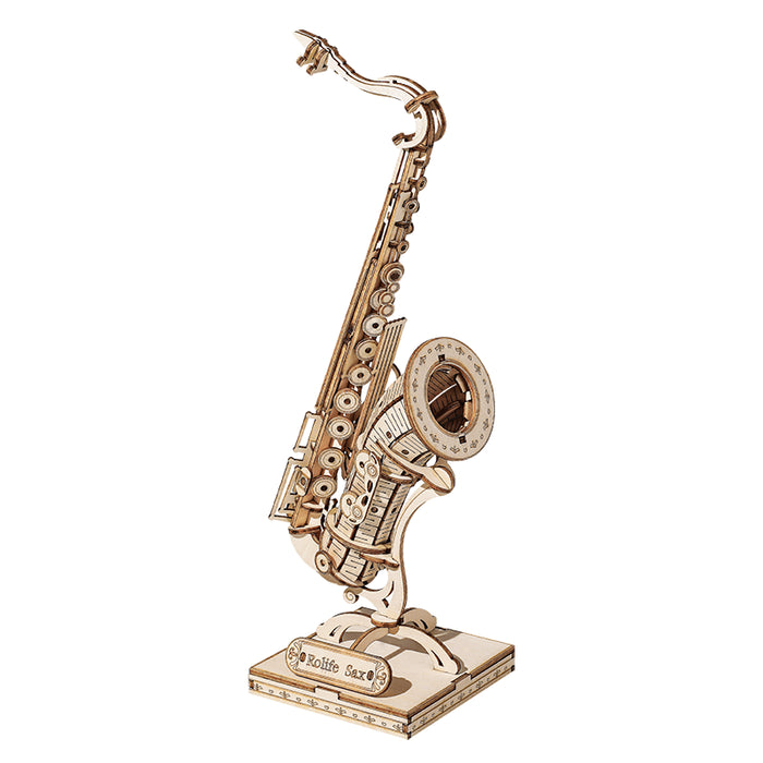 ROLIFE Saxophone TG309 3D Wooden Puzzle 若来DIY手工拼装模型 TG309 萨克斯管