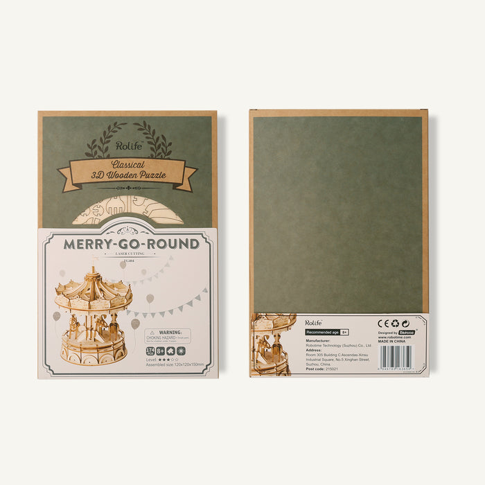 Rolife Merry-Go-Round 3D Wooden Puzzle TG404 若来3D立体拼图 旋转木马