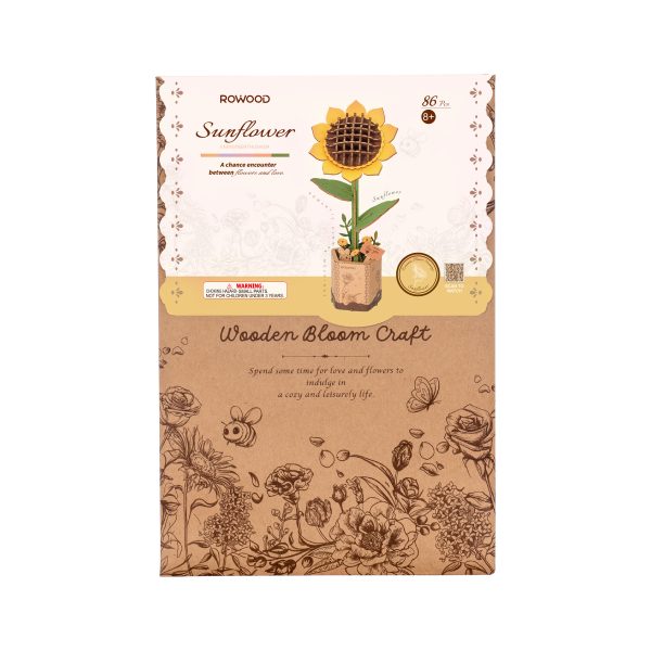 ROWOOD Sunflower TW011 3D Wooden Puzzle 若物DIY手工拼装模型 TW011 向日葵