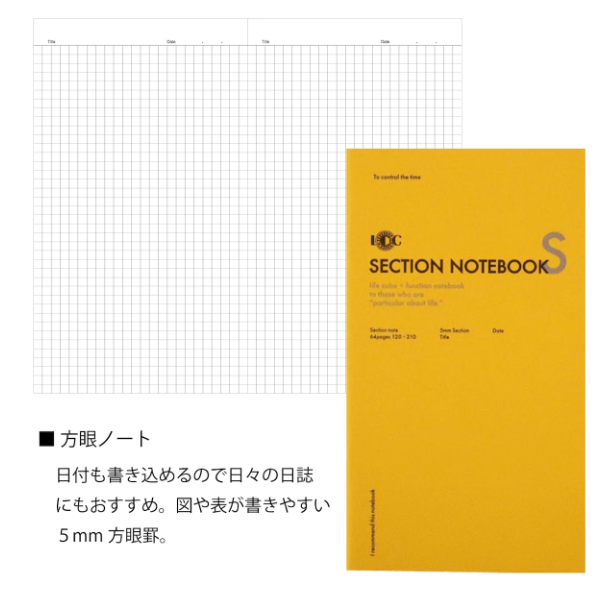 LUDDITE Function Notebook - Section Notebook - A5 Slim 日本Luddite功能笔记本 A5窄版 方格本