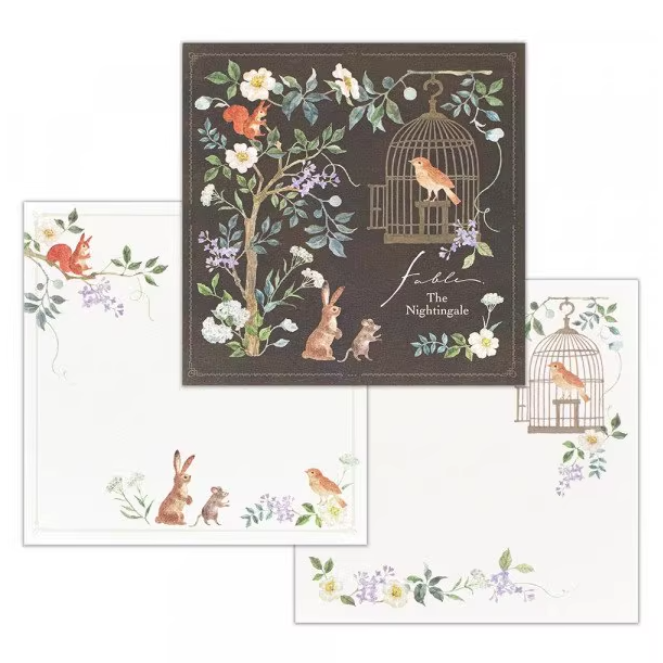 NB1949 Nuku Michikusa Square Memo Pad - The Nightingale 日本NB社童话系列方形便签本 夜莺