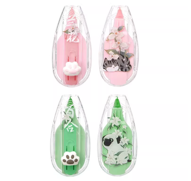 COMIX WHBZ0022 Cat Paw Retractable Correction Tape 齐心 吾皇万睡猫爪伸缩修正带