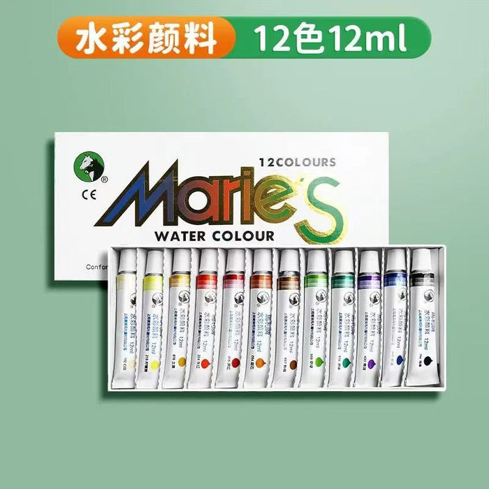MARIE'S WATER COLOUR 12Colors 马利牌 水彩画颜料 12色