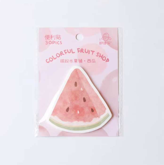 HAOSHILE Memo Sticks 30Pcs 好诗乐便利贴 缤纷水果铺系列 西瓜 30张