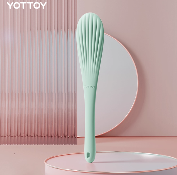 YOTTOY Seashell Series Handheld Silicone Slap Board - Green 优特贝壳系列经络拍痧板-气泡绿