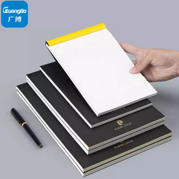 Guangbo Notepad A4 Grid 广博黑卡拍纸本（网格）A4