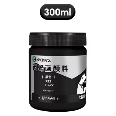 Marie's M+ Series Acrylic Paint - 793 Black 300ml 马利牌M+系列丙烯画颜料 793黑色 300ml