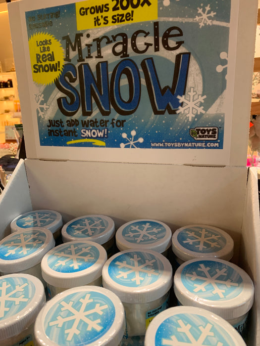 miracle snow jar display great for chiristmas srason