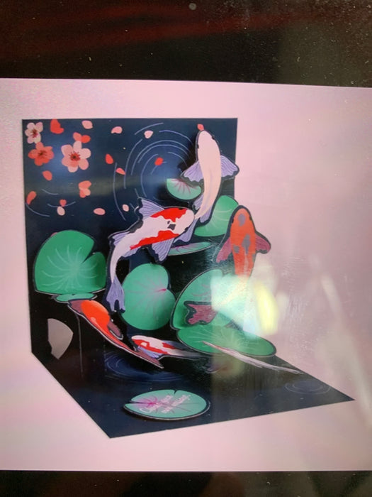 koi pop up card