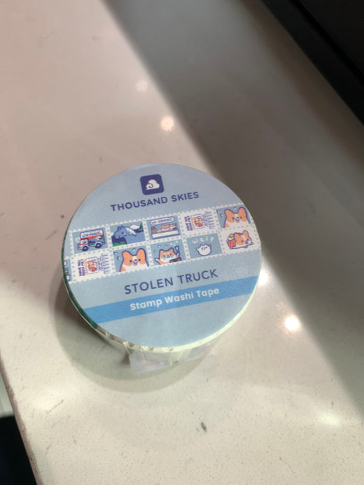 stamp washi tape stolen truck