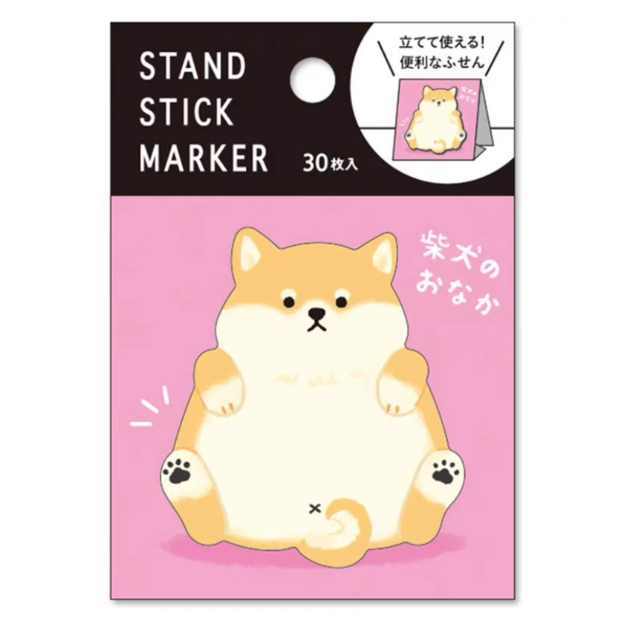 MIND WAVE Stand Stick Marker - Shiba Inu 日式和风造型便利贴 柴犬