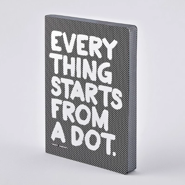 Nuuna Graphic L - Everything Starts From A Dot. Notebook - A5 165x220mm,256 Pages 德国NUUNA Graphic系列 “一切始于一点” 大号笔记本