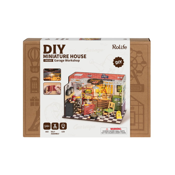 ROLIFE DIY MINIATURE HOUSE - Garage Workshop DG165 若来DIY小屋手工拼装模型 车库工作间