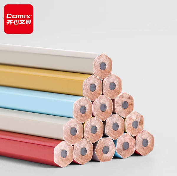 COMIX WHMP207-30 Wooden Pencils - 30pcs 齐心 吾皇万睡喵笔生花铅笔-30支装