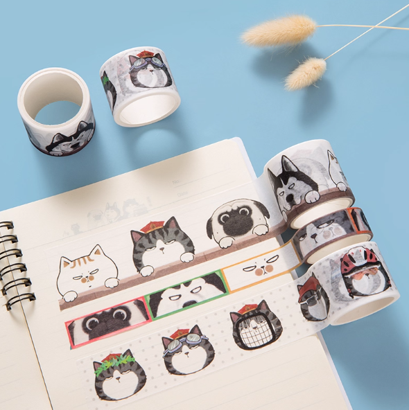 COMIX WHCV6003 Decorative Washi Tape 齐心 吾皇万睡和纸胶带