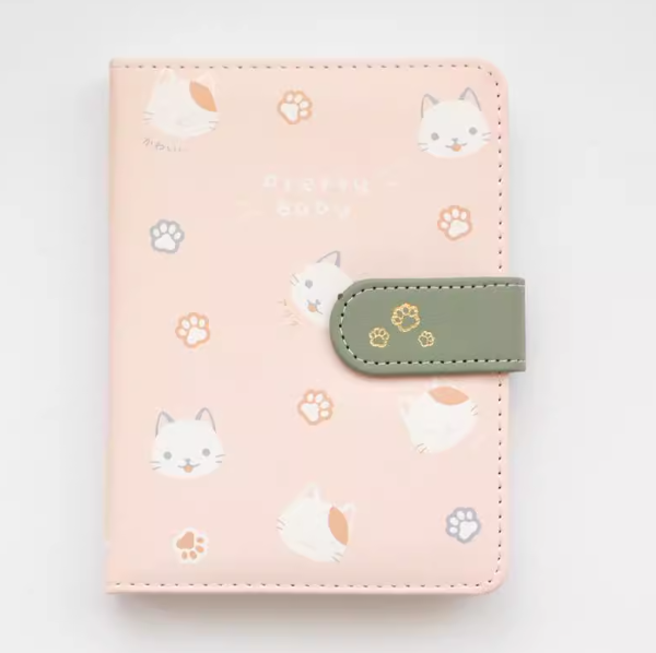 MissBook Artistic Magnetic Buckle Notebook 本小姐可爱猫咪磁扣记事本 粉