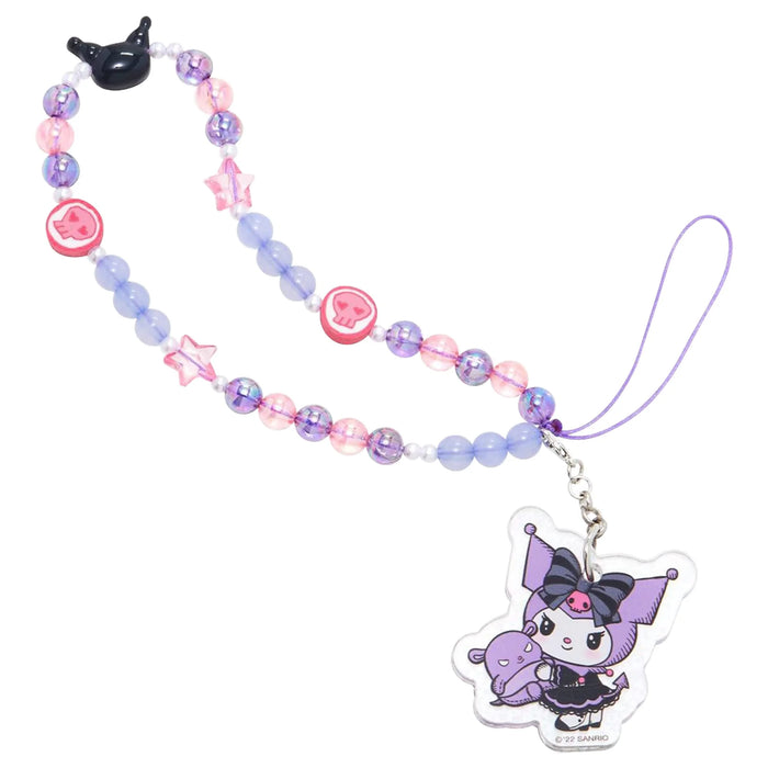 iFace Hello Kitty and Friends Beaded Wristlet Universal Phone Charm Strap - Kuromi and Baku iFace三丽鸥联名串珠手机挂绳 酷洛米和巴库
