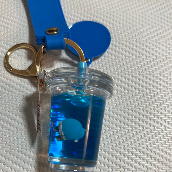入油亚克力钥匙扣吸管杯哆啦A梦