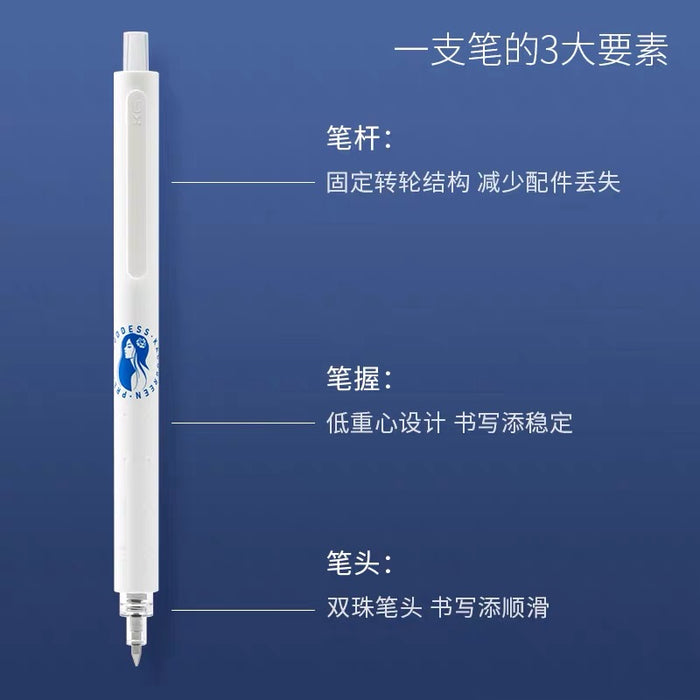 KACO Pretty Series Gel Ink Pen 0.5mm Black Ink KACO菁点PRETTY女神按动式中性笔0.5黑