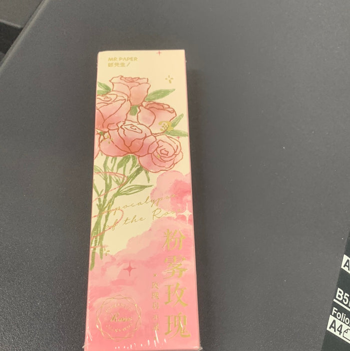 Artistic Bookmark 粉雾玫瑰书签