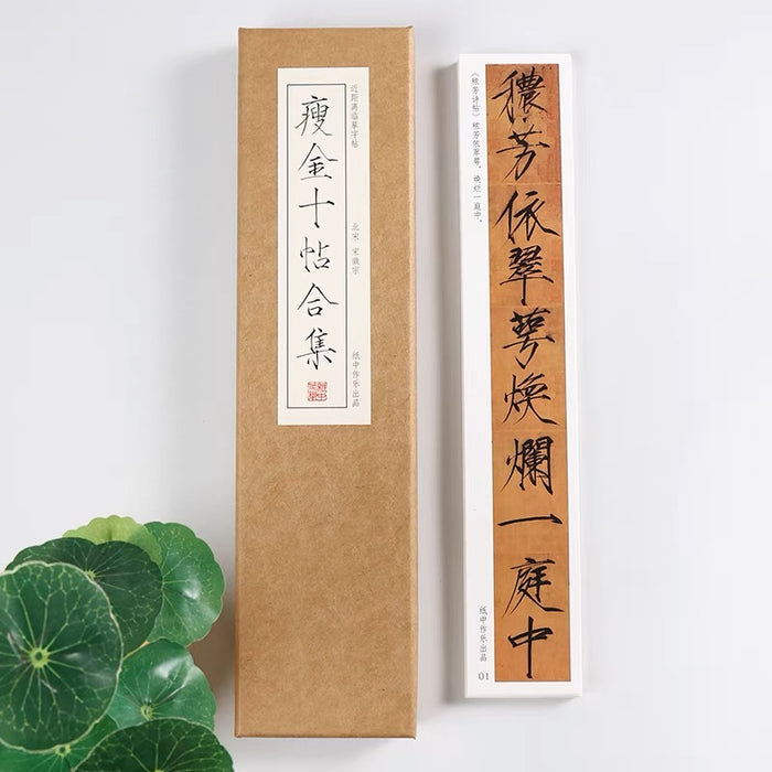 近距离字卡：瘦金体十帖合集