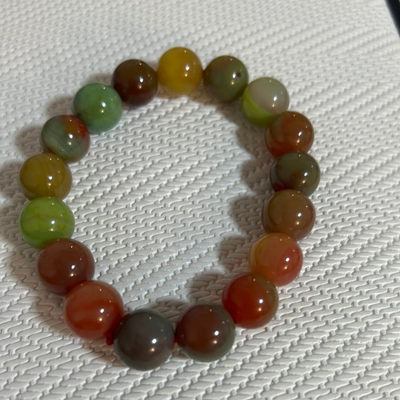 盐源玛瑙单圈手串