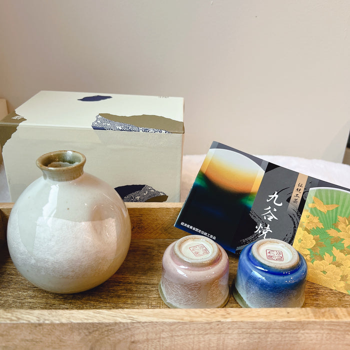Kutani Sake Set K7-1165 日式风格 九谷酒具套装