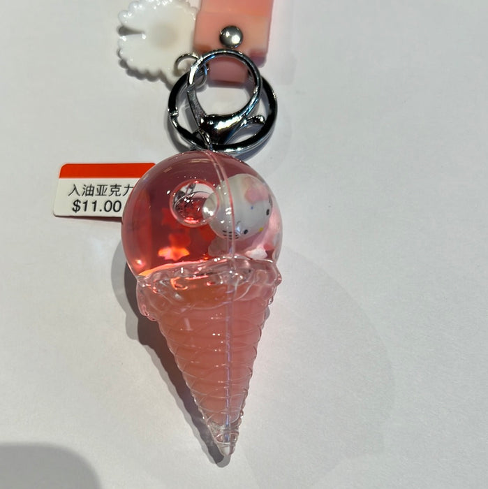 入油亚克力甜筒粉色