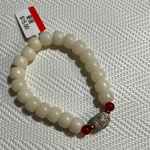 白玉菩提设计款手串