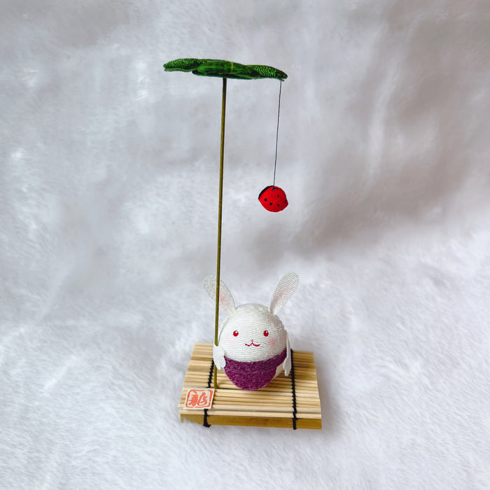 Clover Rabbit Figurine 40-256 三叶草兔子摆件