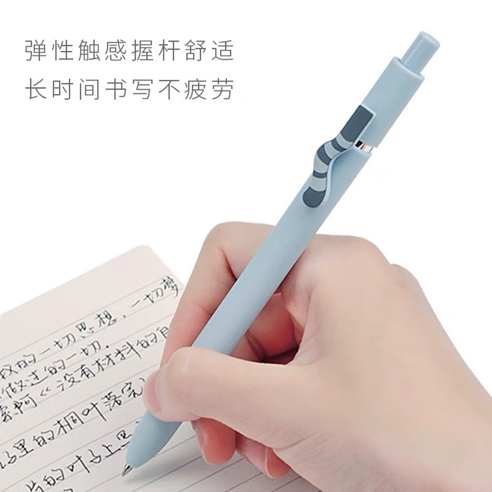 ZENYTH Cute Cat Gel Ink Pen Set - 0.5mm Black Ink 4 Pcs 赞仕萌猫中性笔套装 0.5mm黑色4支装