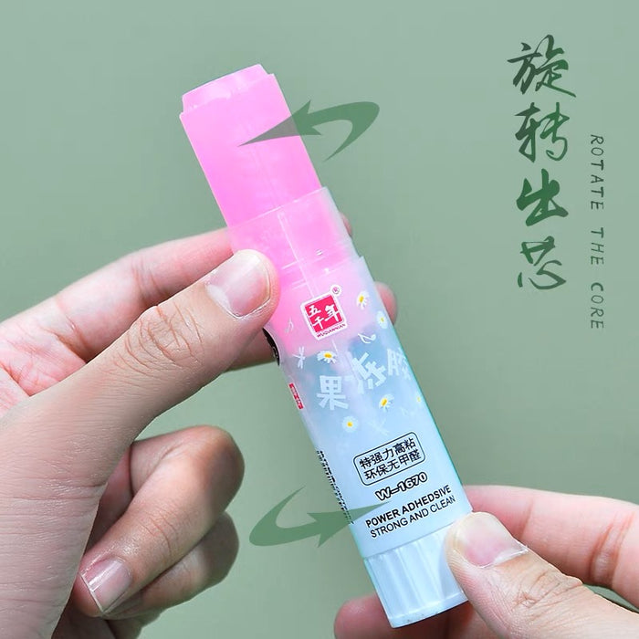 WQN Glue Stick - Random Color 9g 五千年儿童果冻胶棒固体胶棒 颜色随机 9g