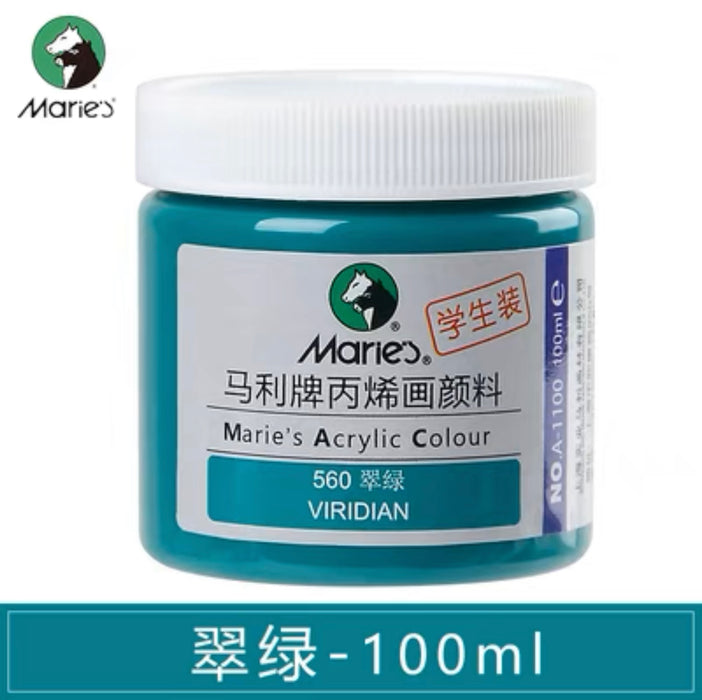Marie’s Acrylic Color Viridian 560 马利丙烯颜料100ml罐装 翠绿