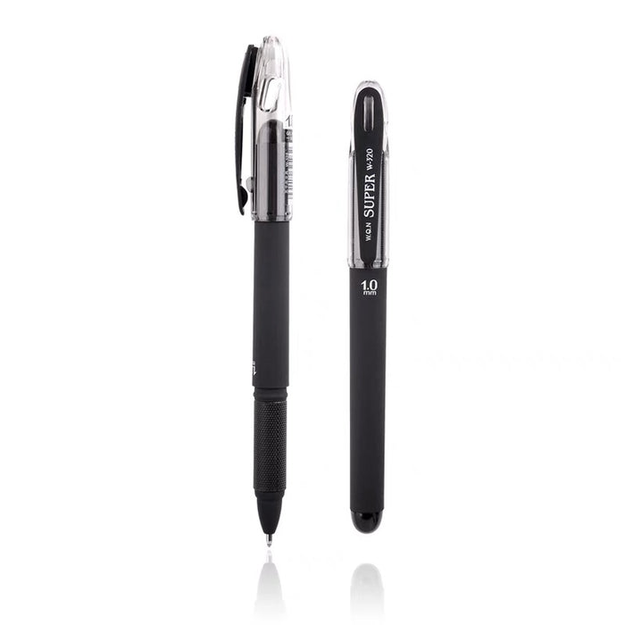 WQN W-320 Super Series Gel Ink Pen - 1.0mm Black Ink 五千年W-320 Super 唯雅 大容量中性笔 1.0mm 黑色