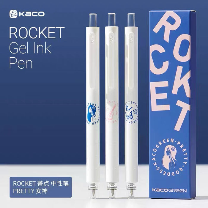 KACO Pretty Series Gel Ink Pen 0.5mm Black Ink KACO菁点PRETTY女神按动式中性笔0.5黑