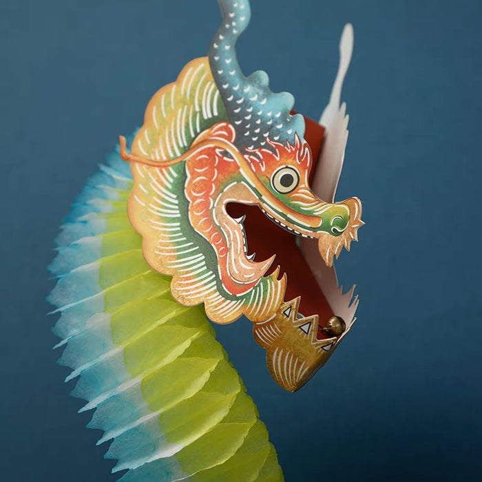 自然造物 彩色舞龙手工折纸玩具DIY