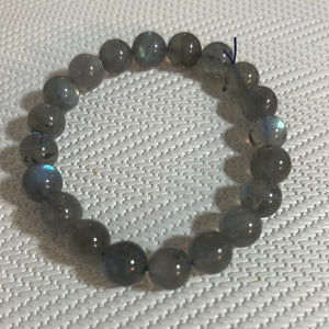 灰月光石单圈手串