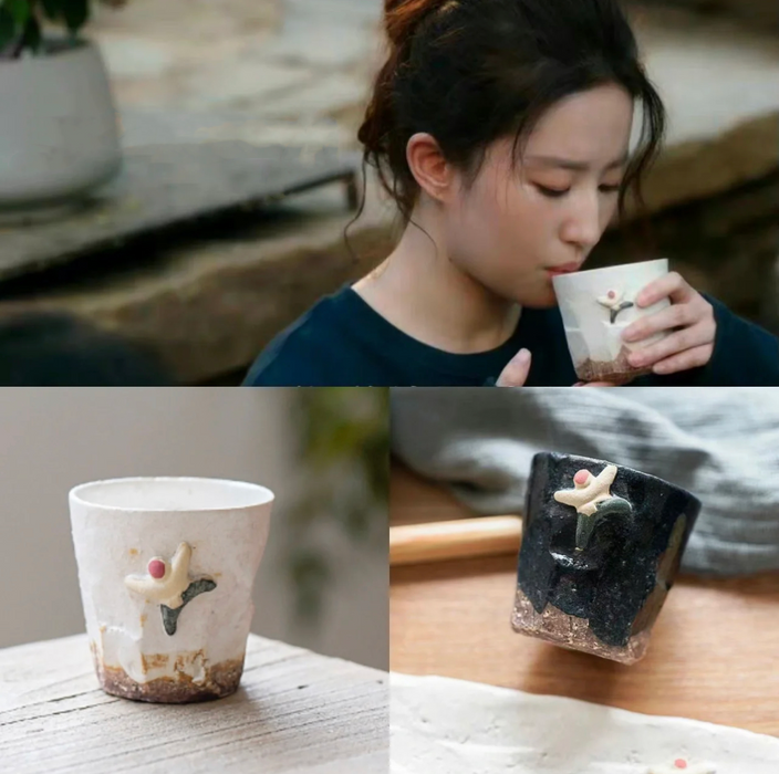 "The Summit" Ceramic Handmade Cup 刘亦菲同款粗陶“登峰”手握杯