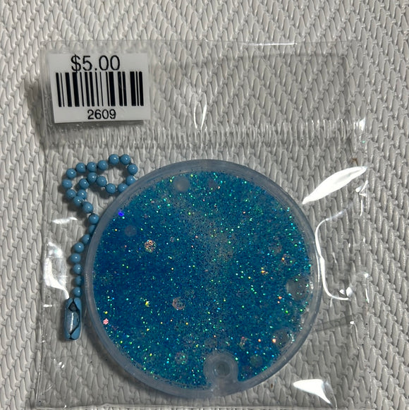 异形流沙咕盘圆形蓝色